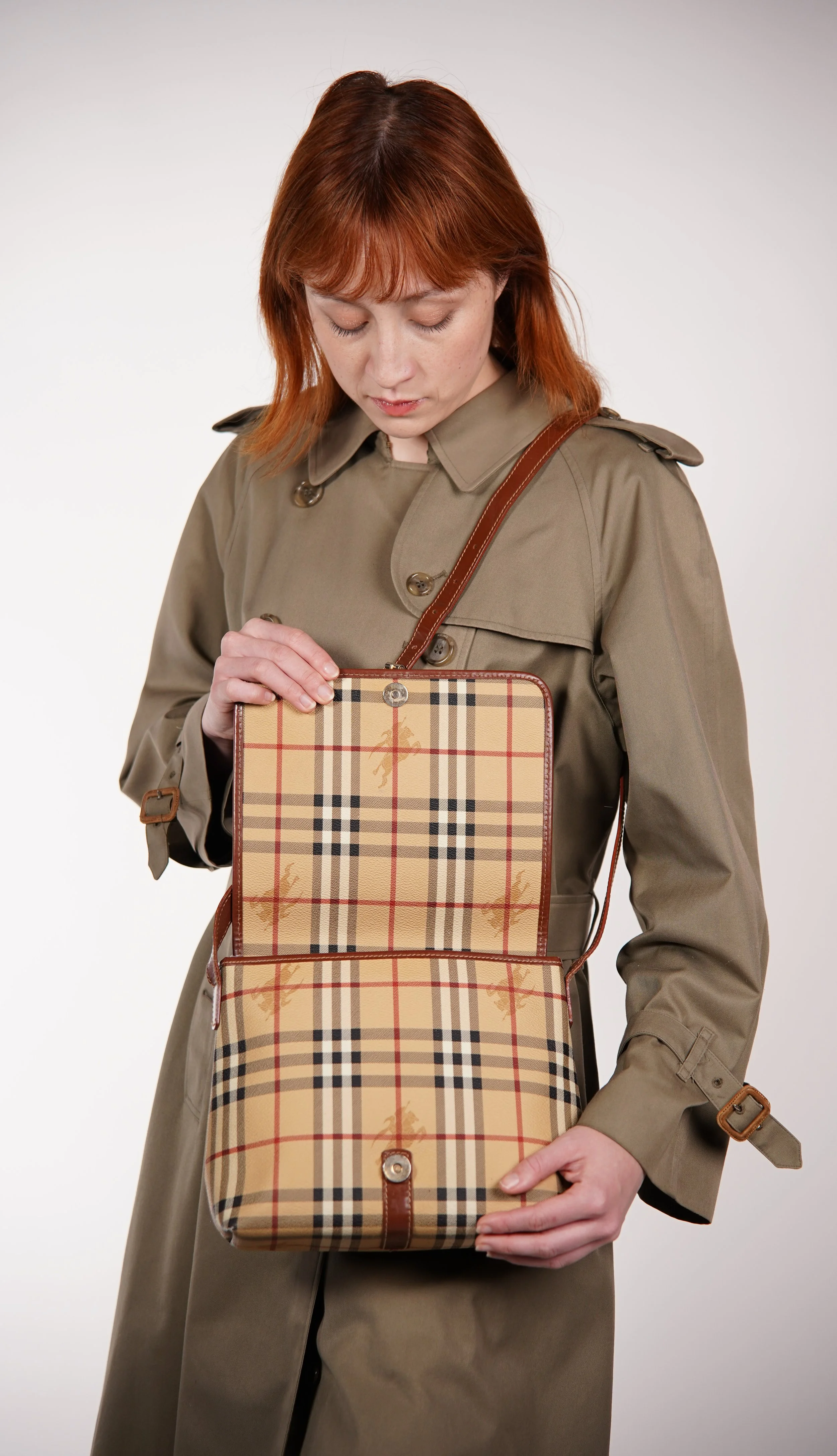バッグ vintage Burberry mini boston bag Vintage Burberry Boston Holiday Bag — Check It Vintage